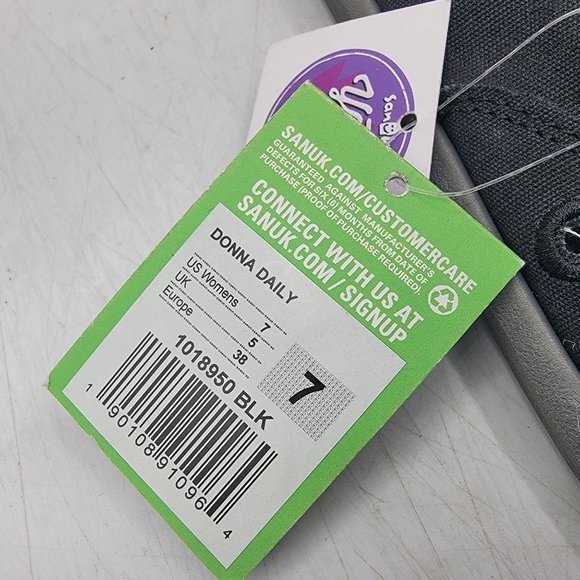 Sanuk Donna Daily Womens 7 Black Slip On Loafer Shoes Casual Walking Comfort - Picture 12 of 15